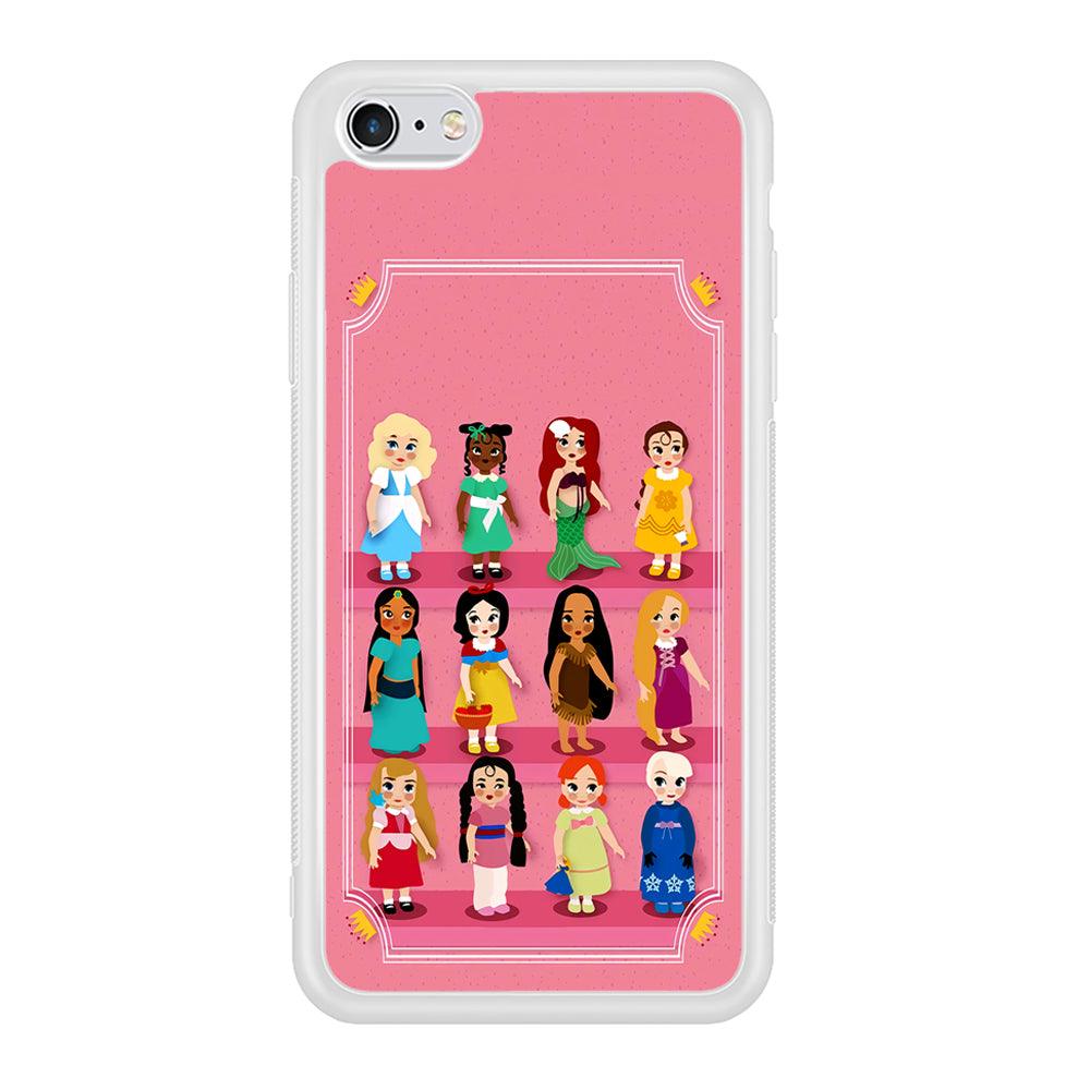 Cute Disney Princess iPhone 6 | 6s Case-Phone Case-Rubber White (2D Case)-Altracase