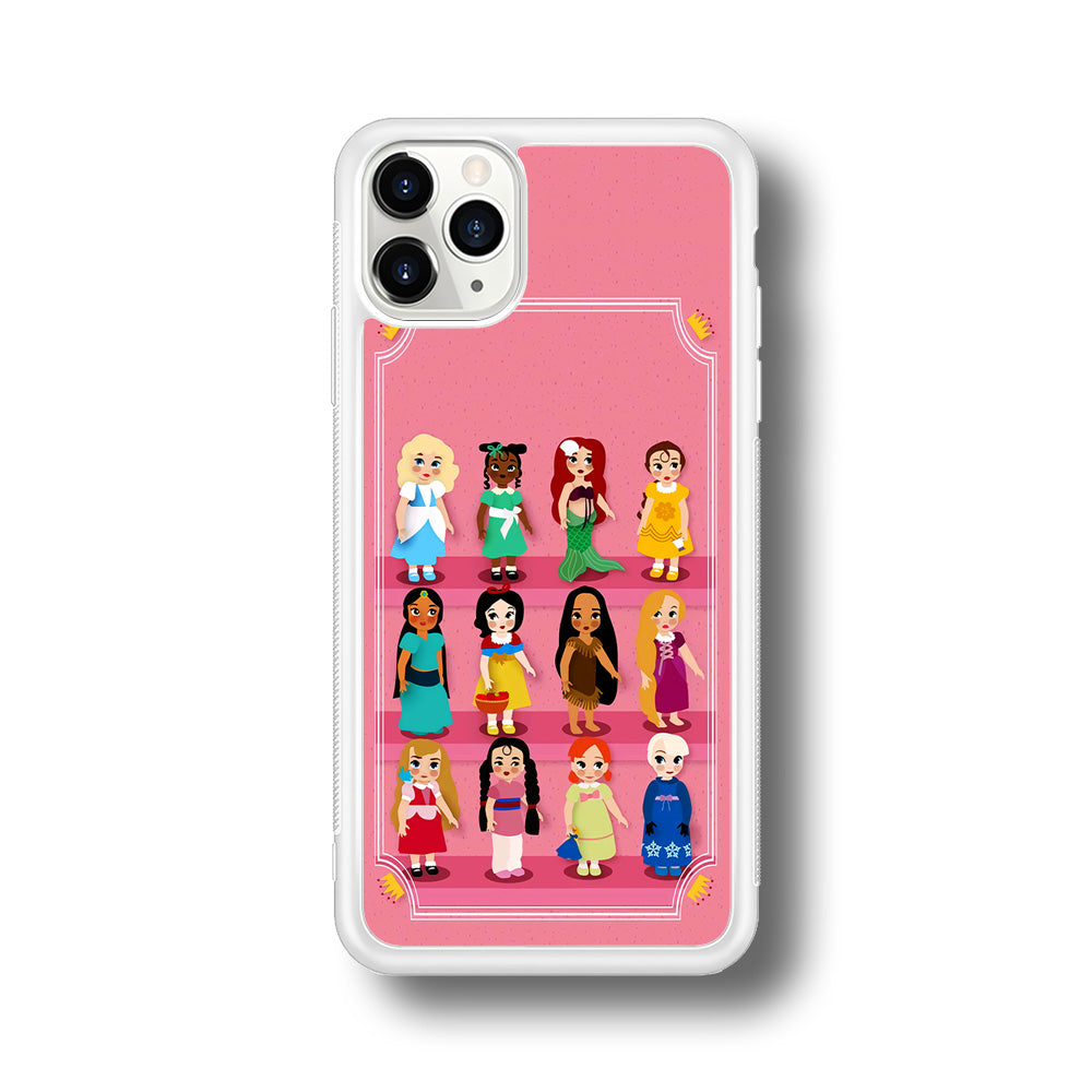 Cute Disney Princess iPhone 11 Pro Case-Phone Case-Rubber White (2D Case)-Altracase