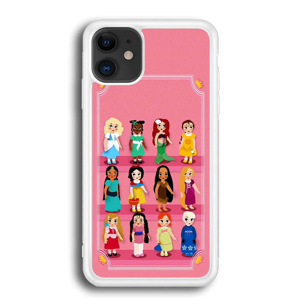 Cute Disney Princess iPhone 12 Case-Phone Case-Rubber White (2D Case)-Altracase