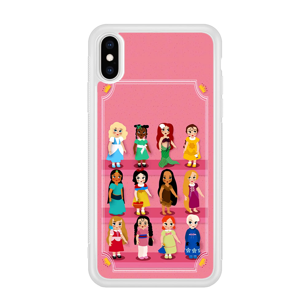 Cute Disney Princess iPhone X Case-Phone Case-Rubber White (2D Case)-Altracase