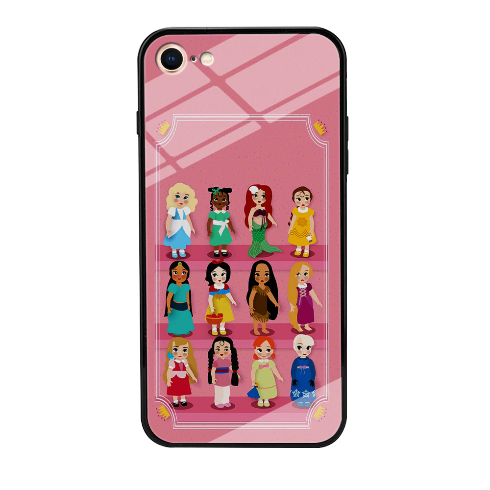 Cute Disney Princes iPhone 7 Case-Phone Case-Tempered Glass Case-Altracase