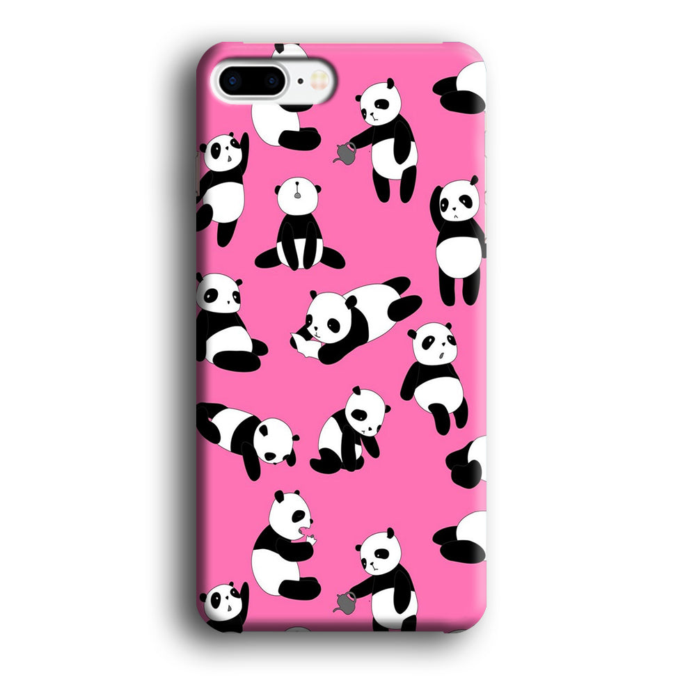 Cute Panda iPhone 8 Plus Case-Phone Case-3D Case-Altracase