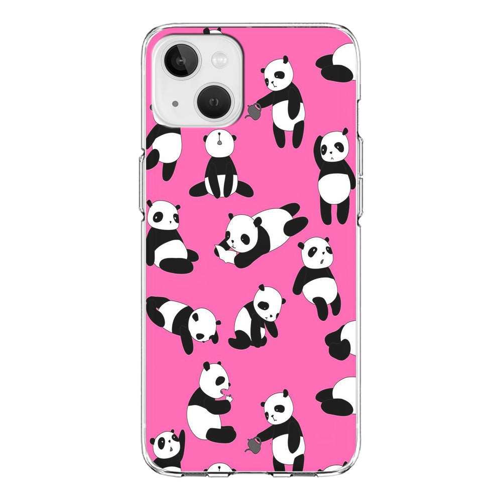 Cute Panda iPhone 13 Mini Case-Phone Case-Clear Soft Case-Altracase