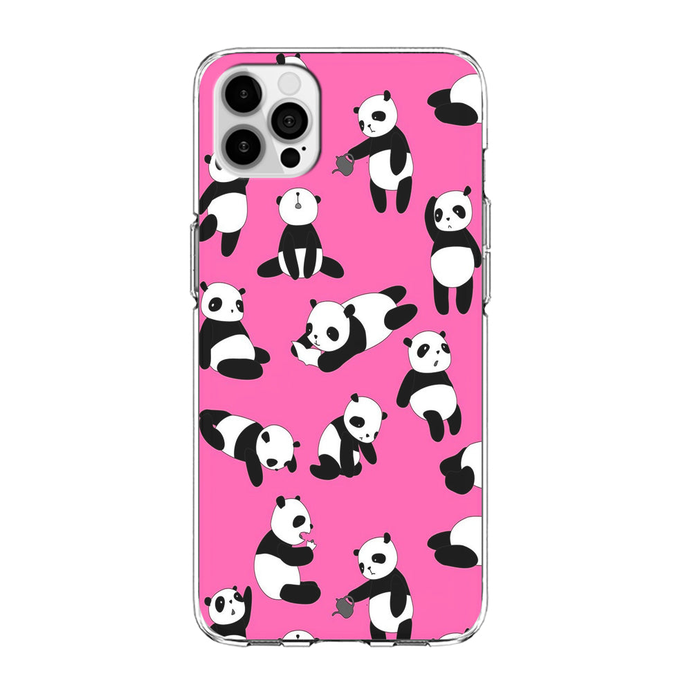 Cute Panda iPhone 15 Pro Max Case-Phone Case-Clear Soft Case-Altracase