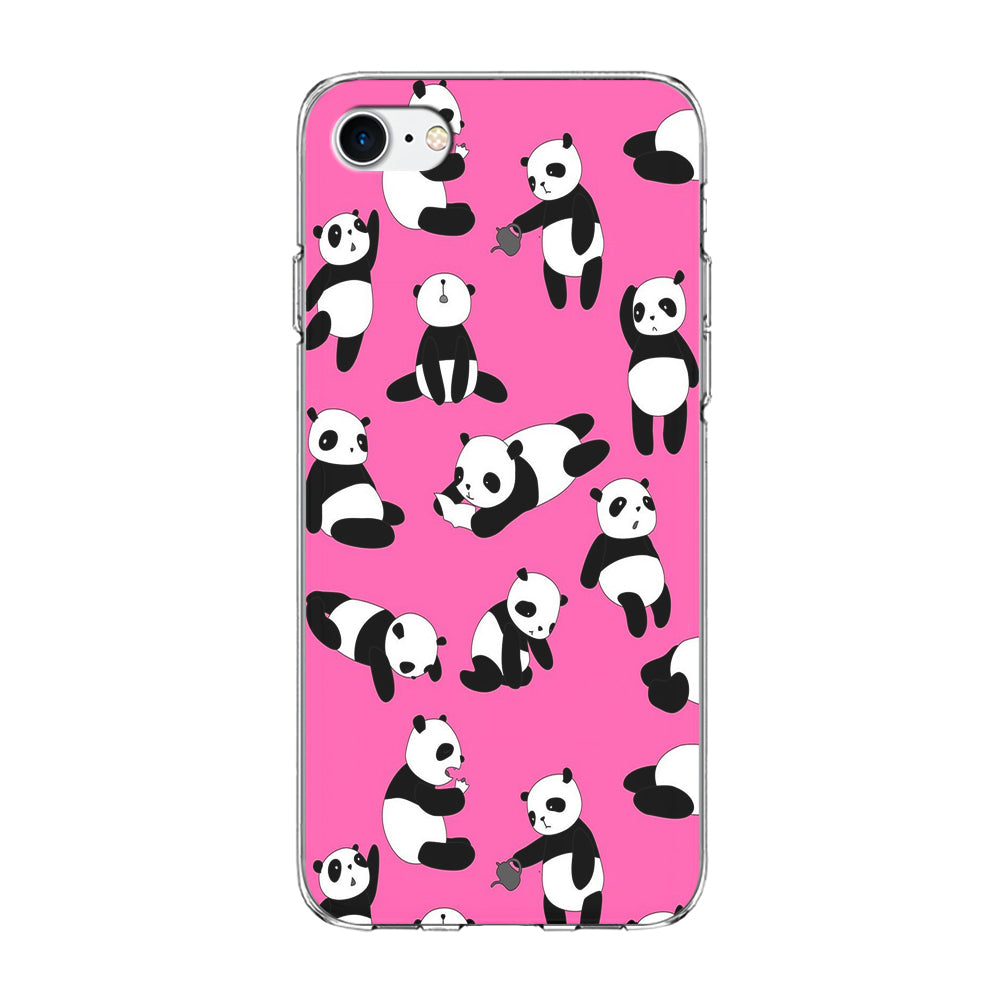 Cute Panda iPhone 8 Case-Phone Case-Clear Soft Case-Altracase