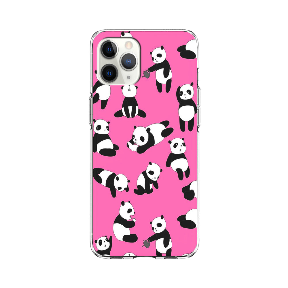 Cute Panda iPhone 11 Pro Case-Phone Case-Clear Soft Case-Altracase