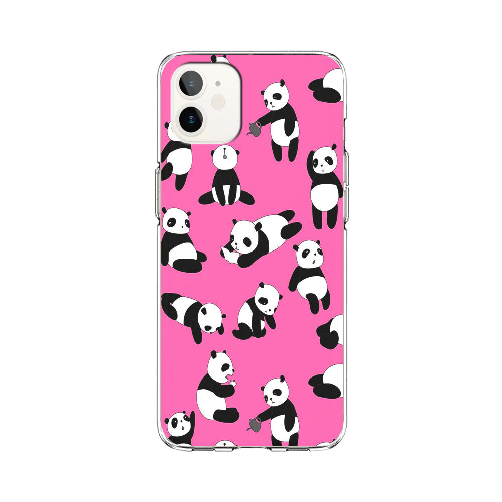 Cute Panda iPhone 12 Case-Phone Case-Clear Soft Case-Altracase