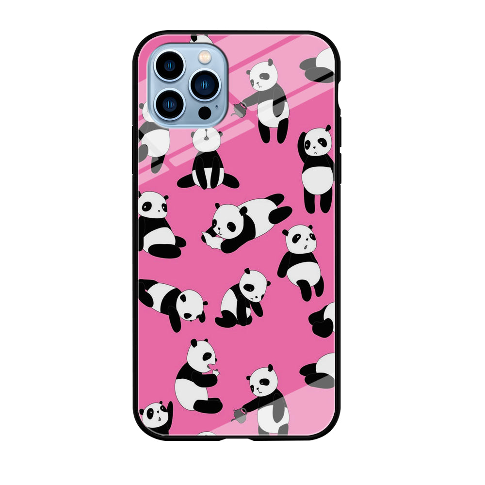 Cute Panda iPhone 12 Pro Max Case-Phone Case-Tempered Glass Case-Altracase