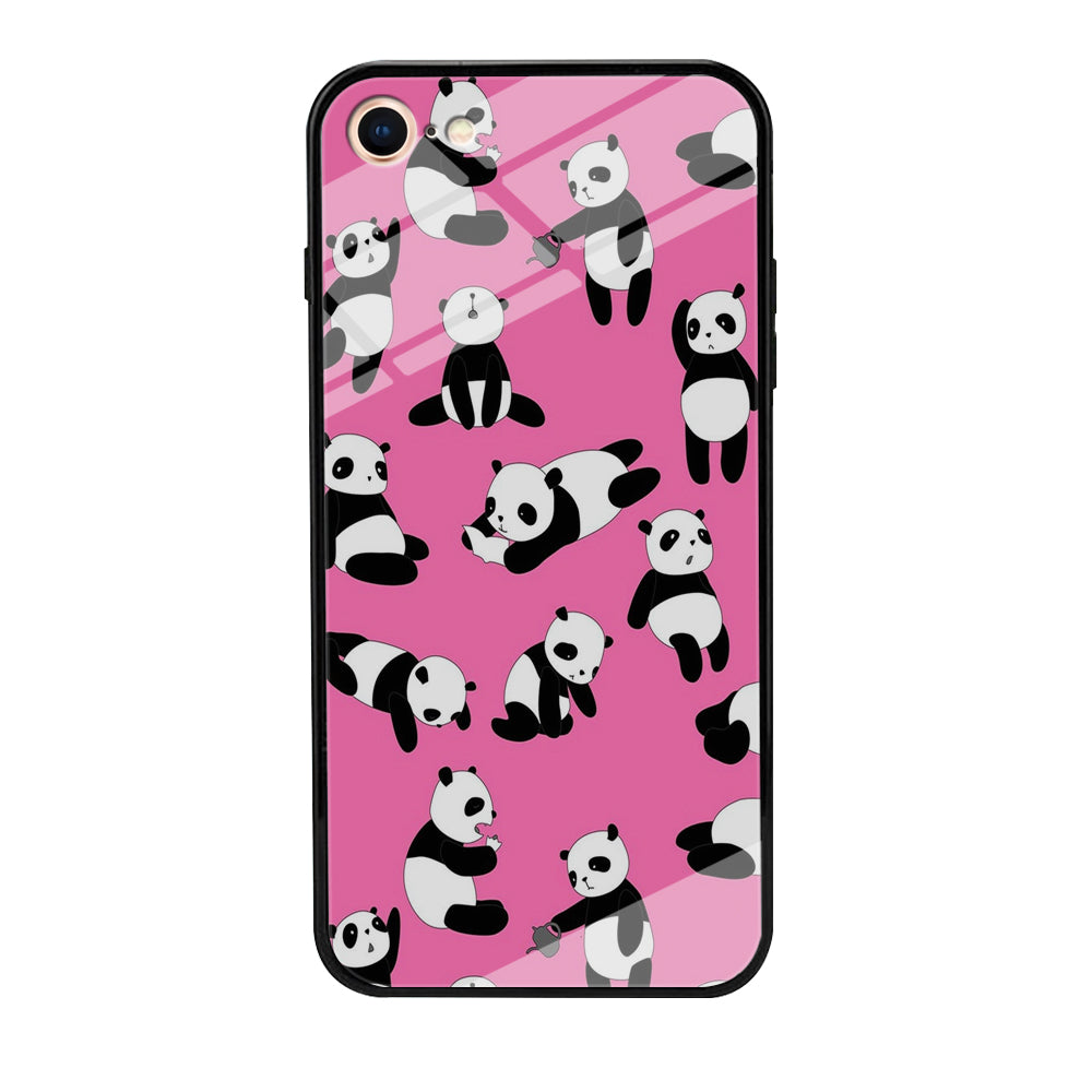 Cute Panda iPhone 7 Case-Phone Case-Tempered Glass Case-Altracase