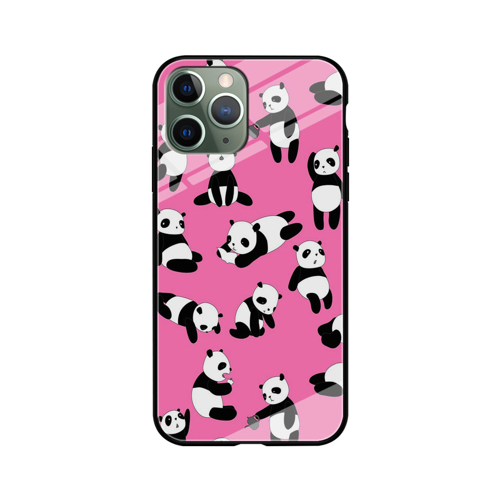 Cute Panda iPhone 11 Pro Case-Phone Case-Tempered Glass Case-Altracase