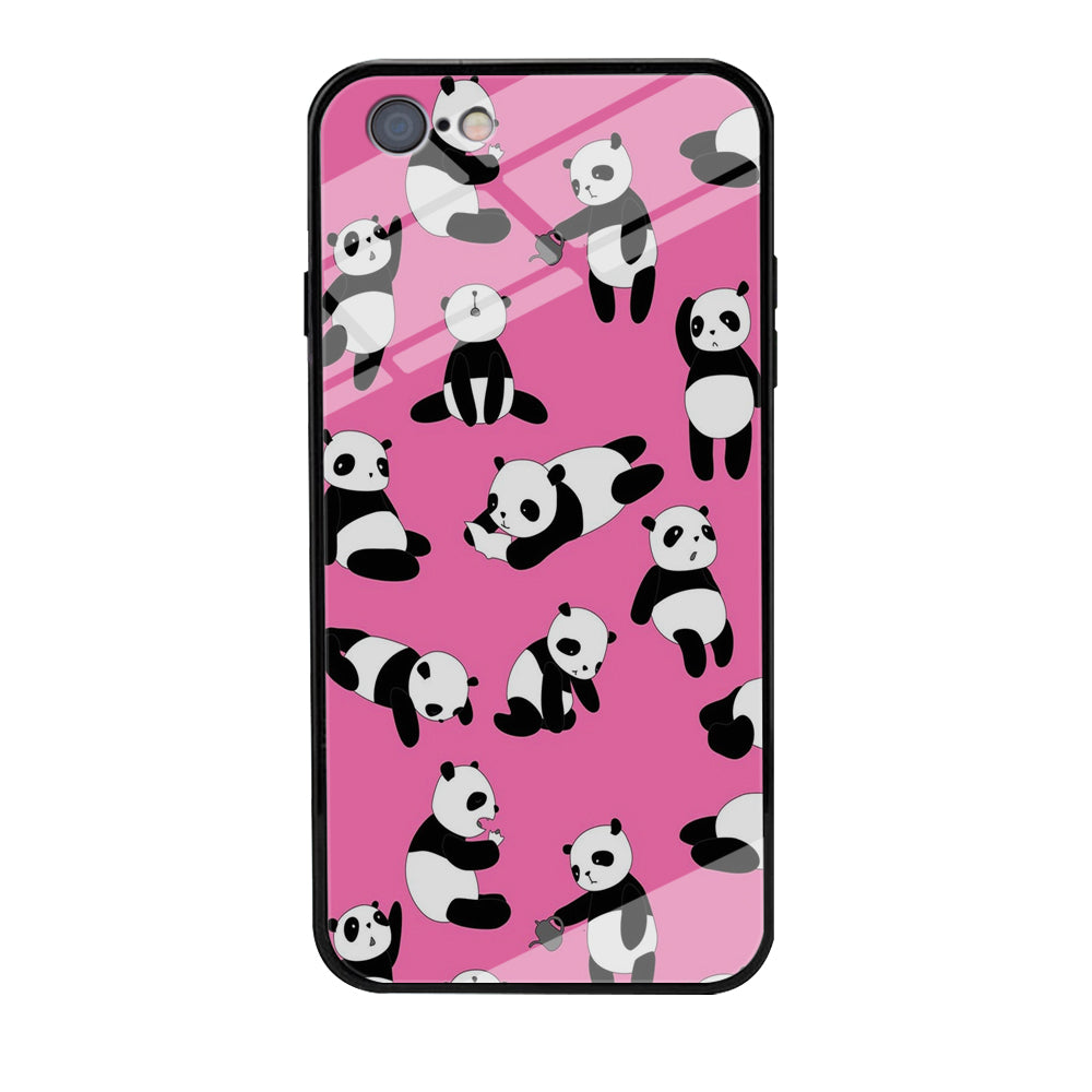 Cute Panda iPhone 6 Plus | 6s Plus Case-Phone Case-Tempered Glass Case-Altracase