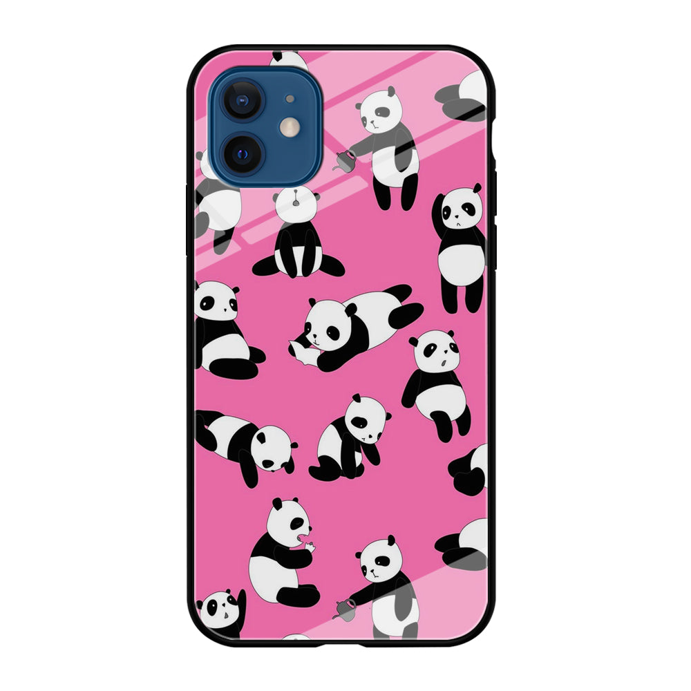 Cute Panda iPhone 12 Case-Phone Case-Tempered Glass Case-Altracase