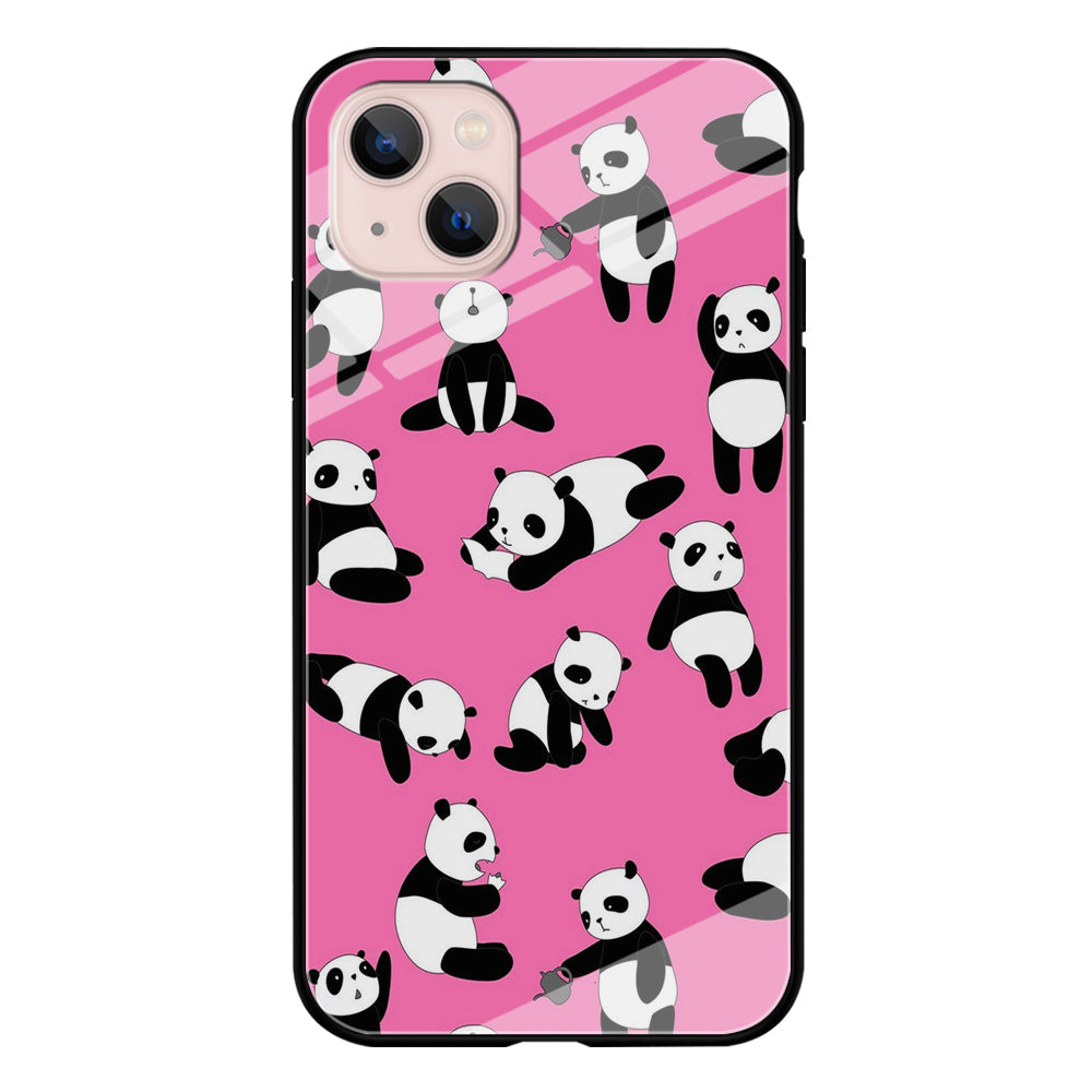 Cute Panda iPhone 13 Case-Phone Case-Tempered Glass Case-Altracase