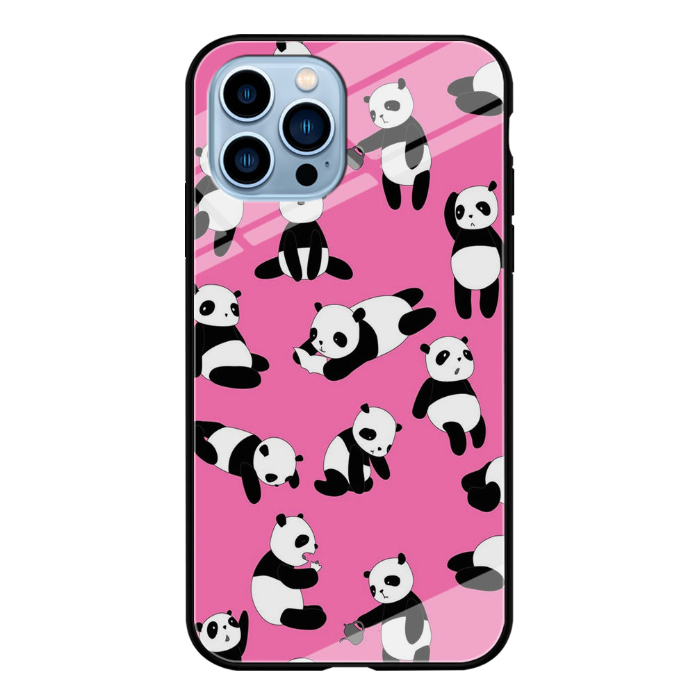 Cute Panda iPhone 15 Pro Case-Phone Case-Tempered Glass Case-Altracase