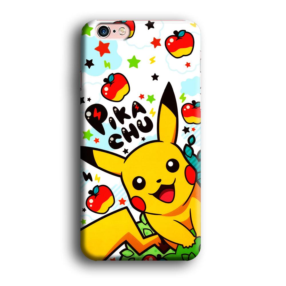 Cute Pikachu and Apple iPhone 6 | 6s Case-Phone Case-3D Case-Altracase