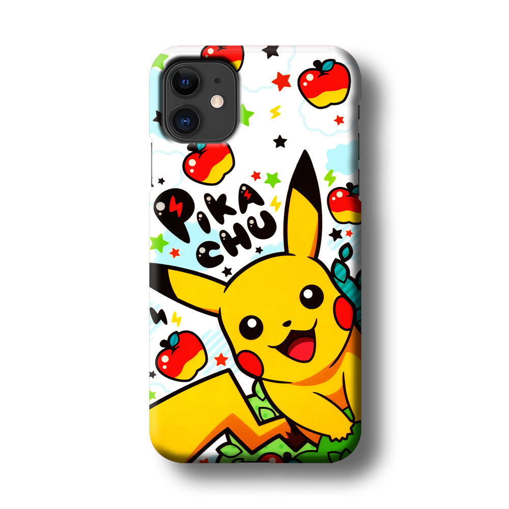 Cute Pikachu and Apple iPhone 11 Case-Phone Case-3D Case-Altracase