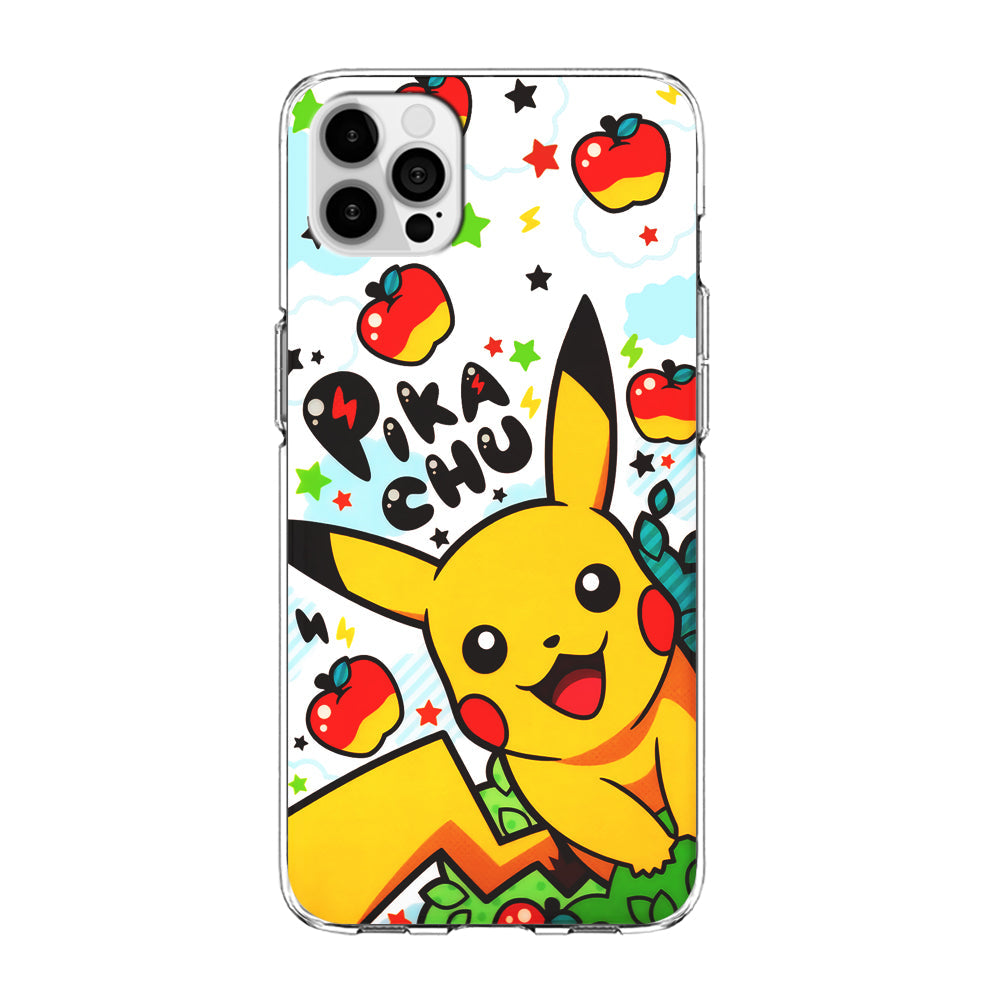 Cute Pikachu and Apple iPhone 13 Pro Case-Phone Case-Clear Soft Case-Altracase