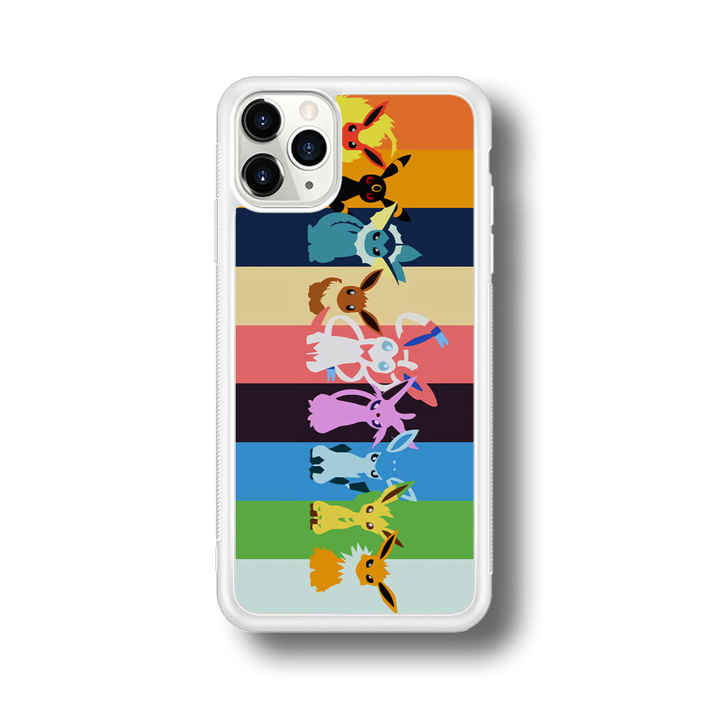 Cute Pokemon Evolutions iPhone 11 Pro Case-Phone Case-Rubber White (2D Case)-Altracase