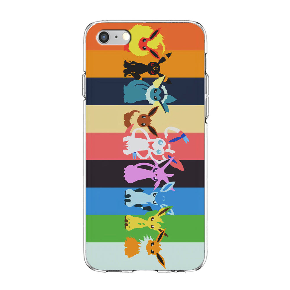 Cute Pokemon Evolutions iPhone 6 Plus | 6s Plus Case-Phone Case-Clear Soft Case-Altracase