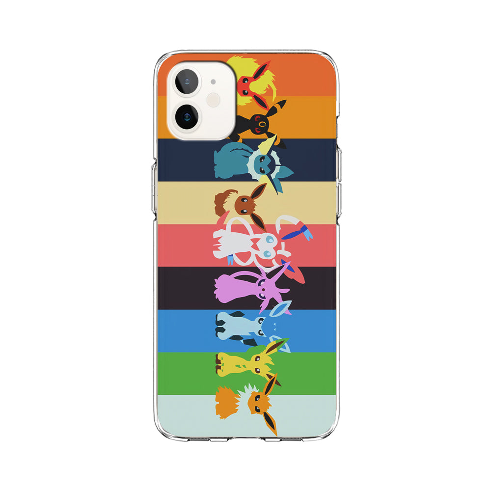 Cute Pokemon Evolutions iPhone 12 Case-Phone Case-Clear Soft Case-Altracase