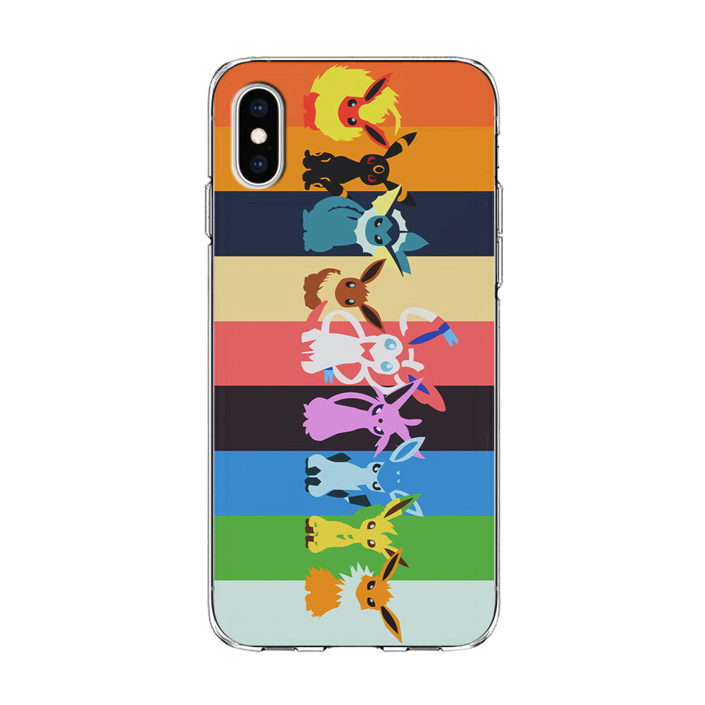 Cute Pokemon Evolutions iPhone X Case-Phone Case-Clear Soft Case-Altracase