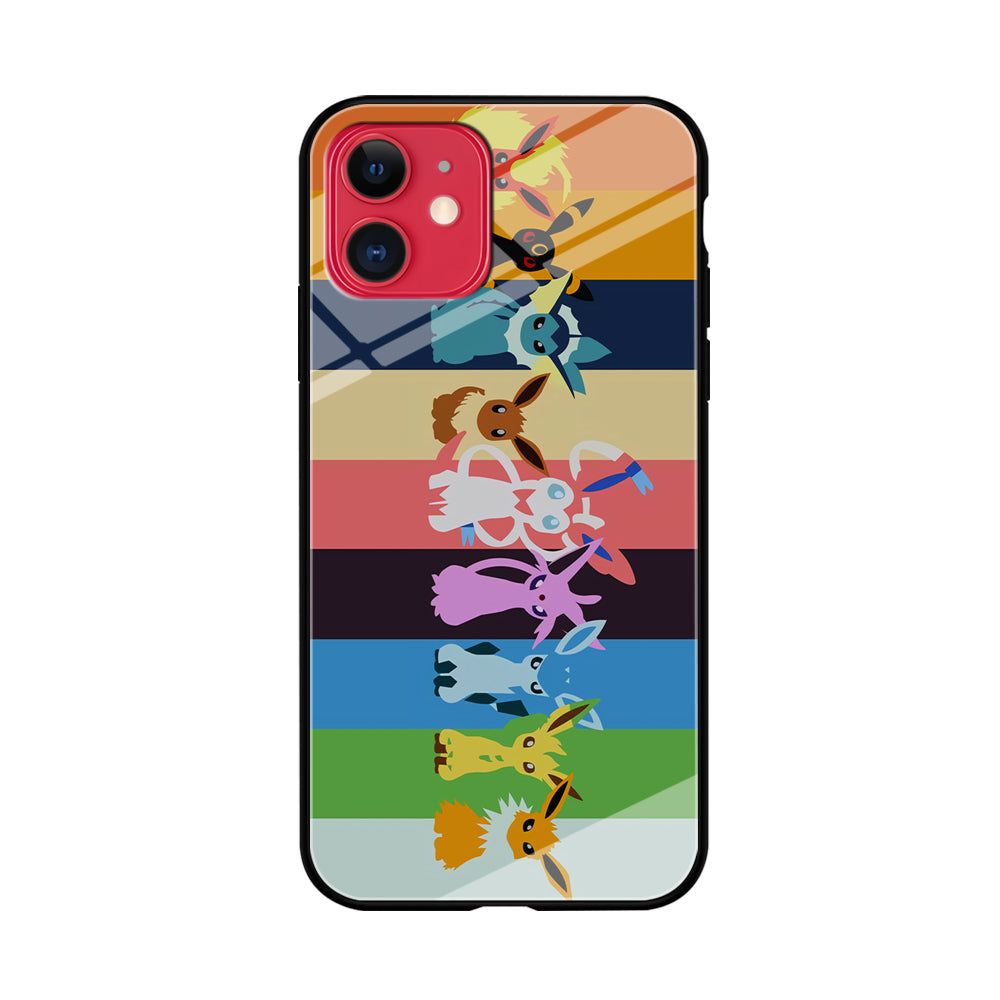 Cute Pokemon Evolutions iPhone 11 Case-Phone Case-Tempered Glass Case-Altracase