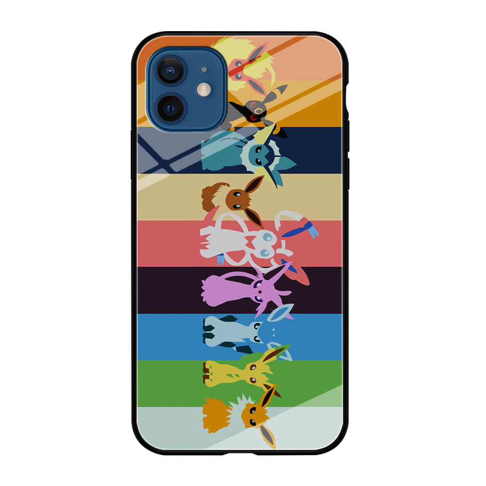 Cute Pokemon Evolutions iPhone 12 Case-Phone Case-Tempered Glass Case-Altracase