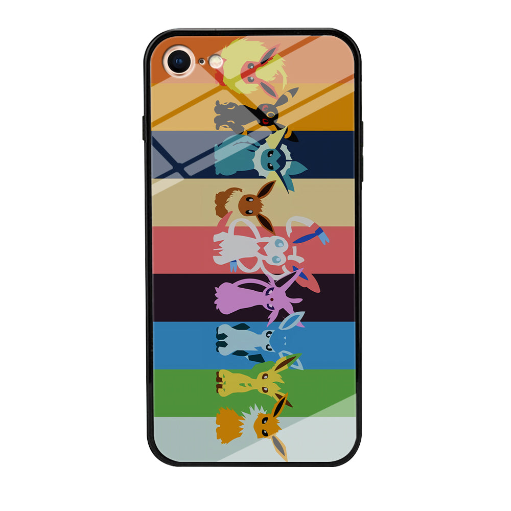 Cute Pokemon Evolutions iPhone 7 Case-Phone Case-Tempered Glass Case-Altracase