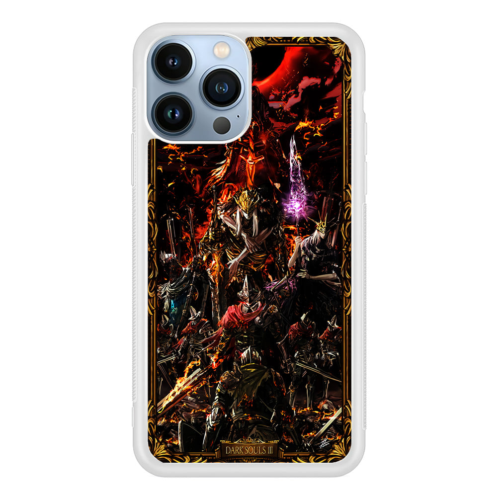 Dark Souls III Poster iPhone 15 Pro Max Case-Phone Case-Rubber White (2D Case)-Altracase