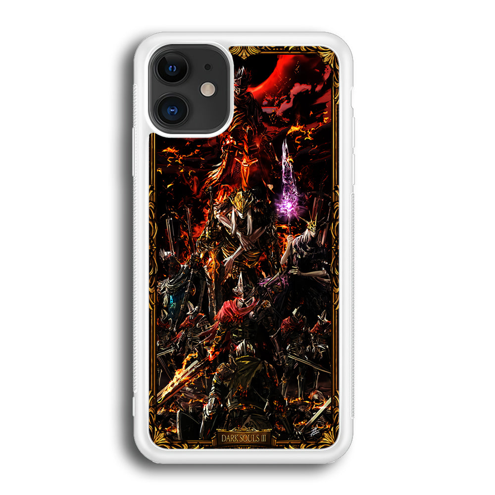 Dark Souls III Poster iPhone 12 Case-Phone Case-Rubber White (2D Case)-Altracase