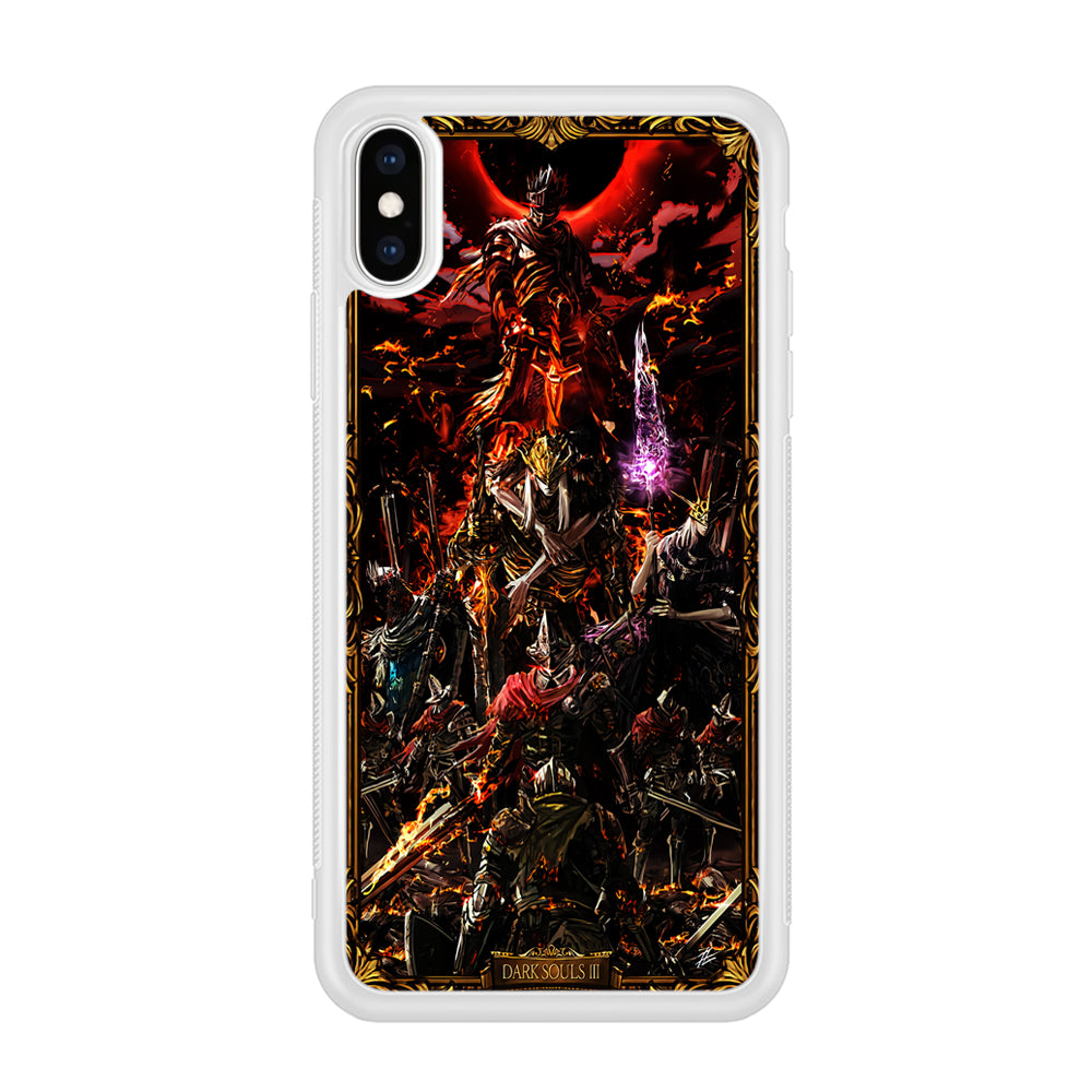 Dark Souls III Poster iPhone Xs Case-Phone Case-Rubber White (2D Case)-Altracase