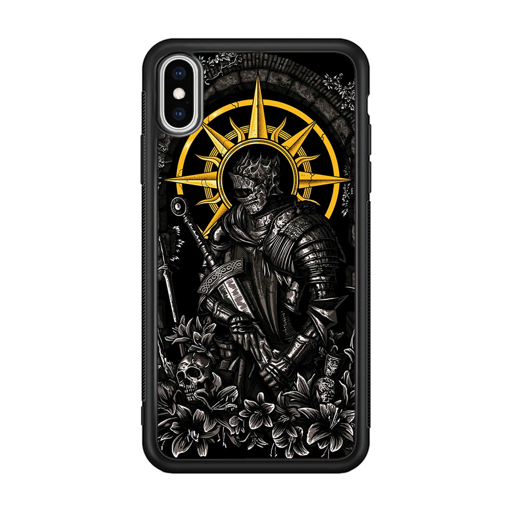 Dark Souls Soul Of Cinder iPhone Xs Case-Phone Case-Rubber Black (2D Case)-Altracase