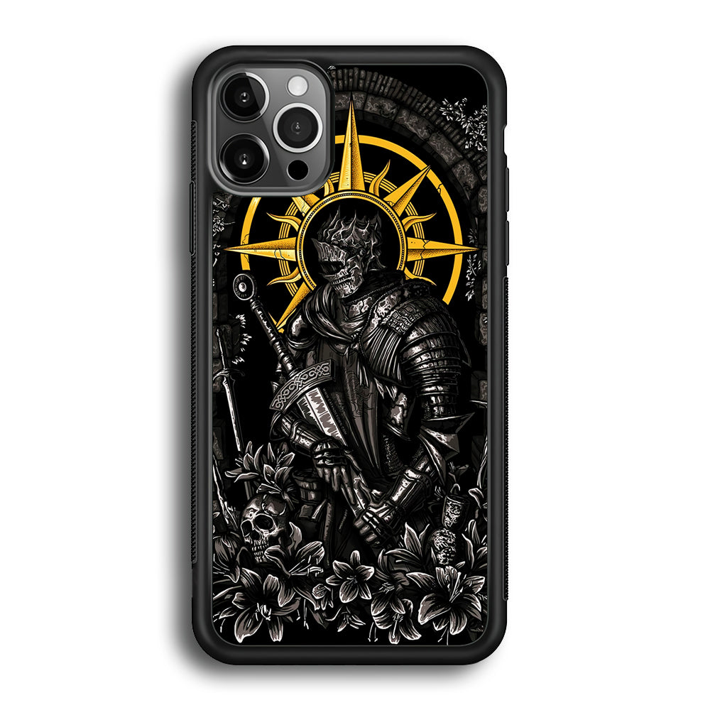 Dark Souls Soul Of Cinder iPhone 12 Pro Max Case-Phone Case-Rubber Black (2D Case)-Altracase
