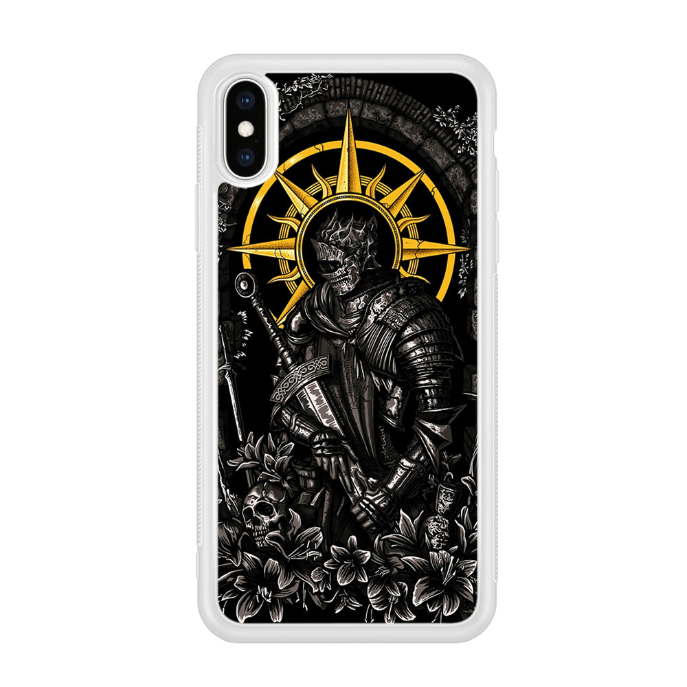 Dark Souls Soul Of Cinder iPhone Xs Case-Phone Case-Rubber White (2D Case)-Altracase