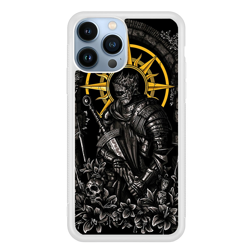 Dark Souls Soul Of Cinder iPhone 13 Pro Case-Phone Case-Rubber White (2D Case)-Altracase