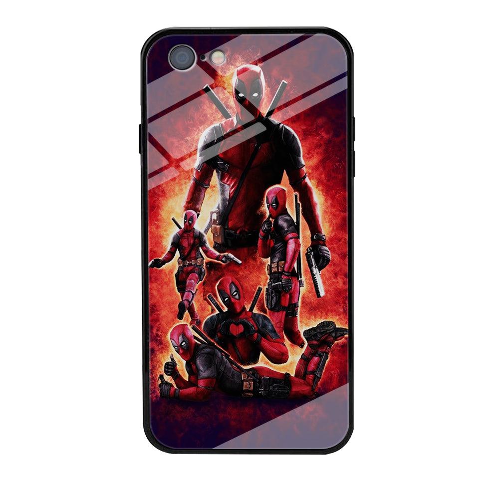 Deadpool On Fire iPhone 6 | 6s Case-Phone Case-Tempered Glass Case-Altracase