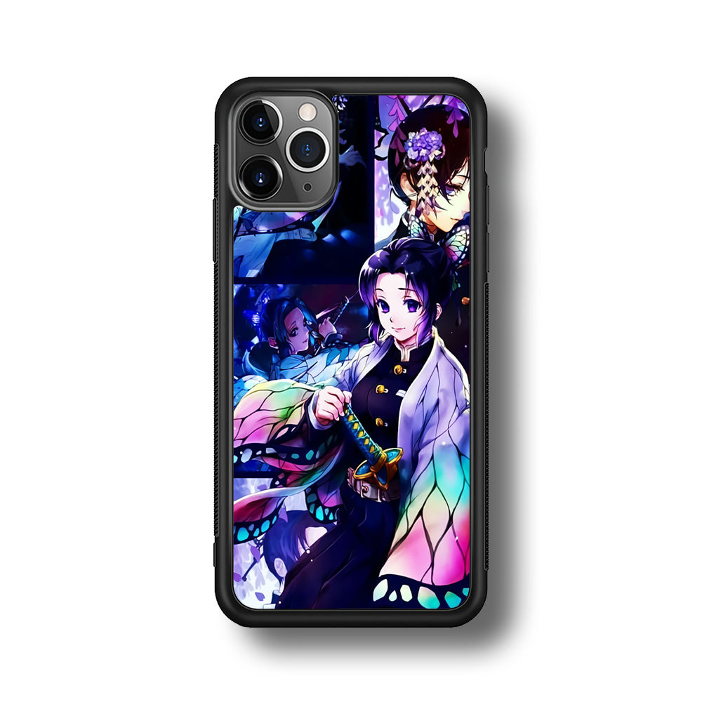 Demon Slayer Nezuko Aesthetic iPhone 11 Pro Case-Phone Case-Rubber Black (2D Case)-Altracase