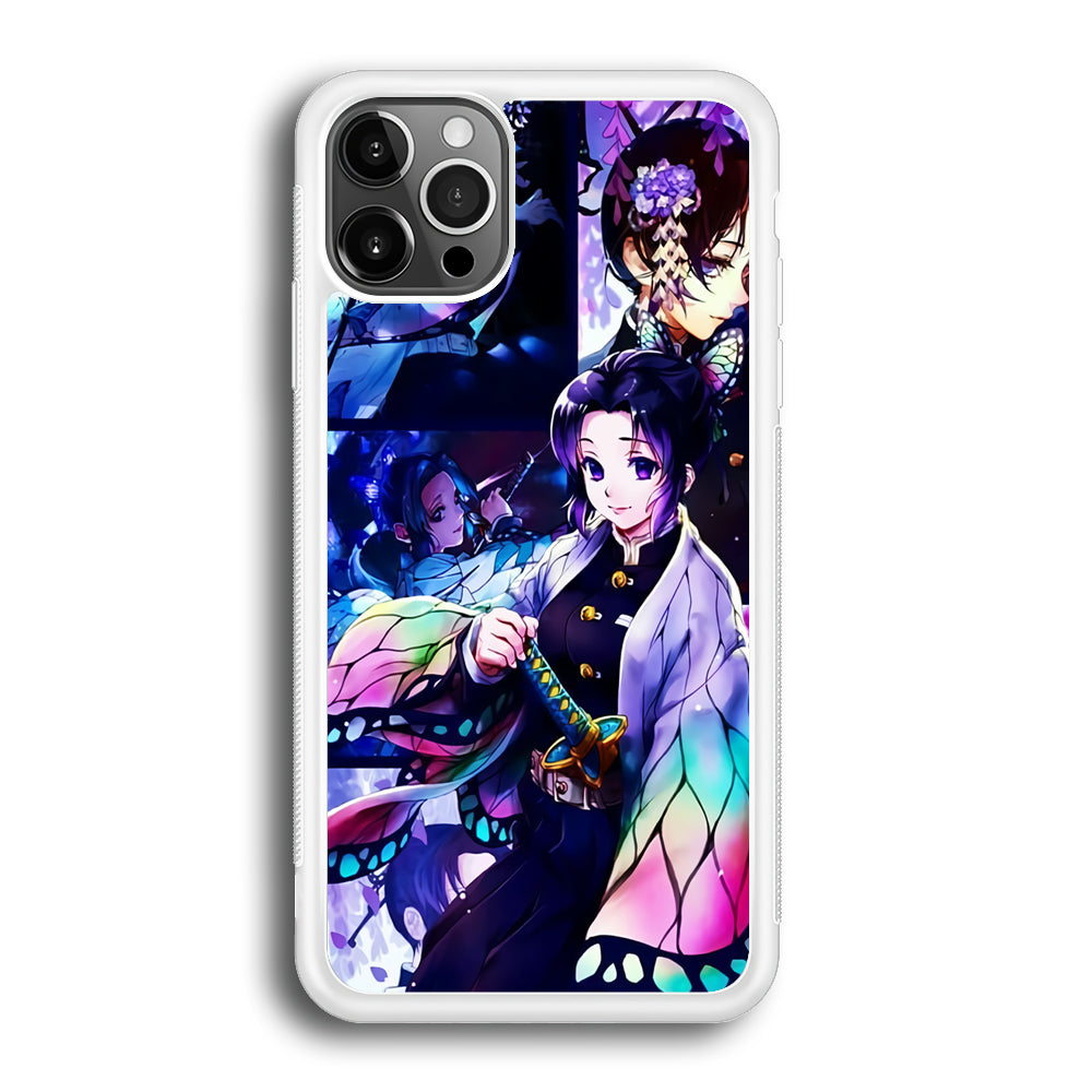 Demon Slayer Nezuko Aesthetic iPhone 12 Pro Max Case-Phone Case-Rubber White (2D Case)-Altracase