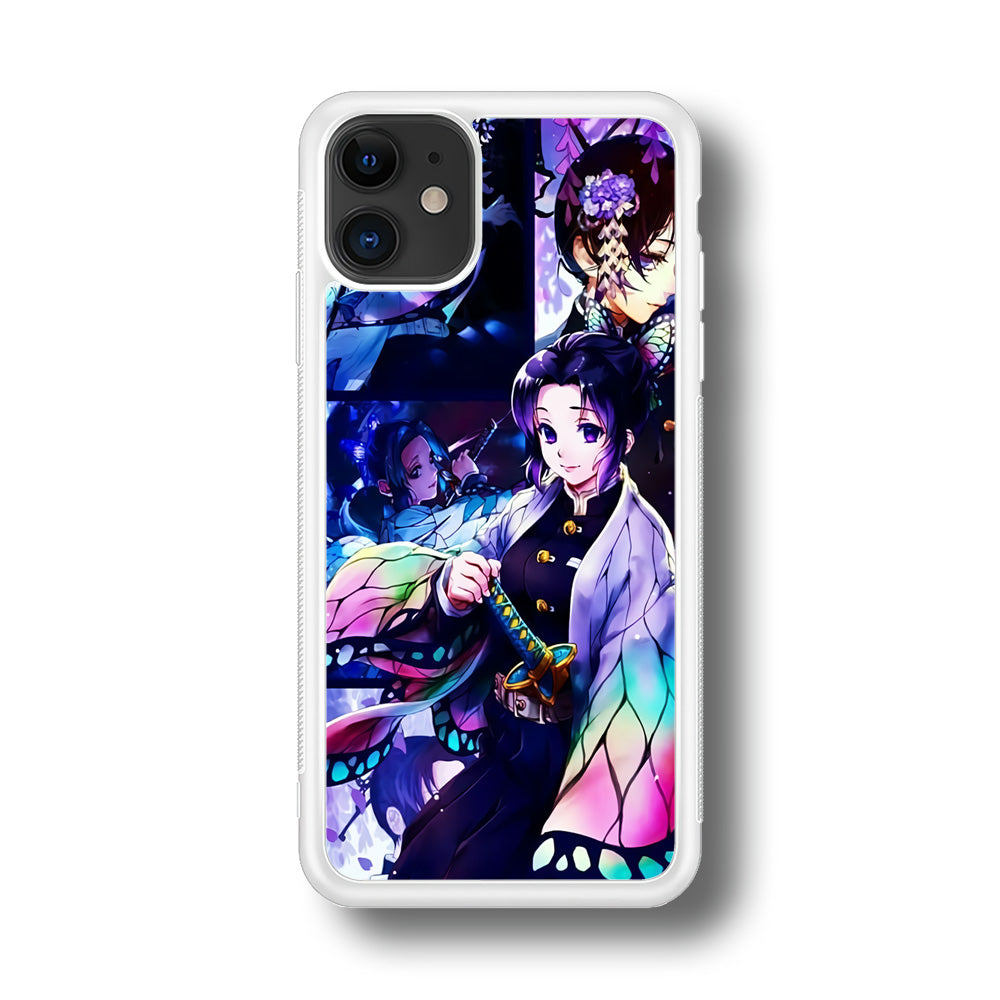 Demon Slayer Nezuko Aesthetic iPhone 11 Case-Phone Case-Rubber White (2D Case)-Altracase