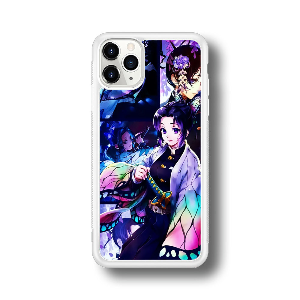 Demon Slayer Nezuko Aesthetic iPhone 11 Pro Case-Phone Case-Rubber White (2D Case)-Altracase