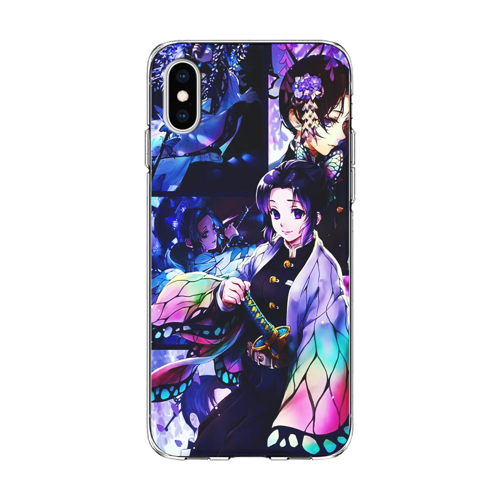 Demon Slayer Nezuko Aesthetic iPhone Xs Case-Phone Case-Clear Soft Case-Altracase