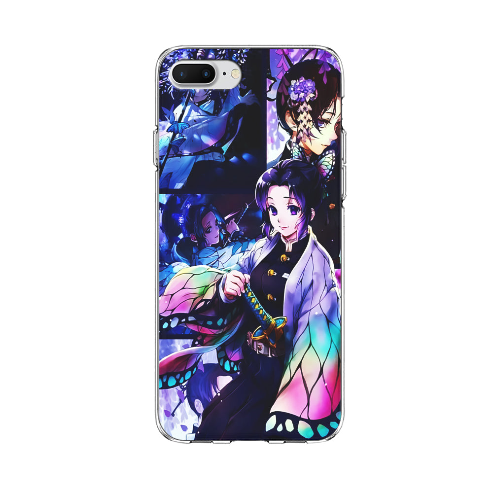 Demon Slayer Nezuko Aesthetic iPhone 7 Plus Case-Phone Case-Clear Soft Case-Altracase