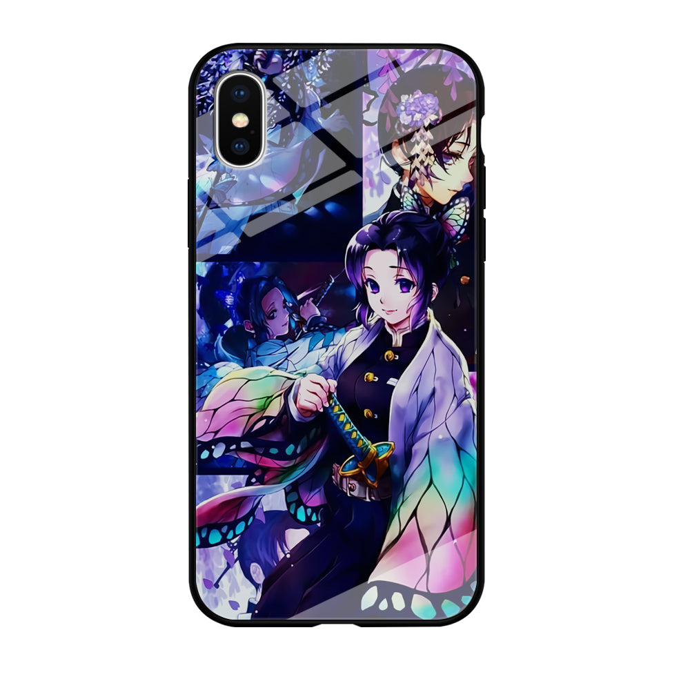 Demon Slayer Nezuko Aesthetic iPhone Xs Case-Phone Case-Tempered Glass Case-Altracase