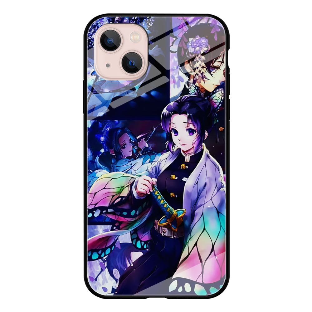 Demon Slayer Nezuko Aesthetic iPhone 13 Mini Case-Phone Case-Tempered Glass Case-Altracase