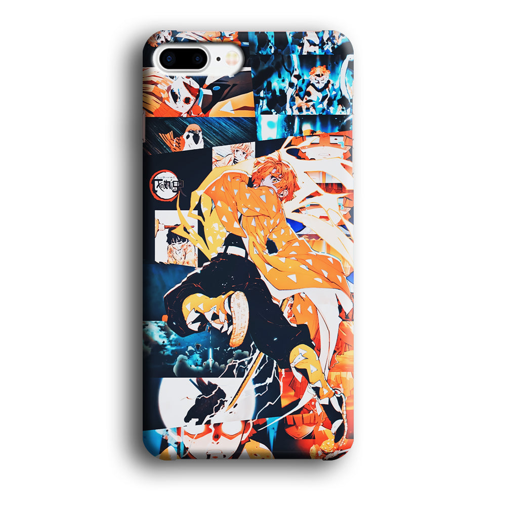 Demon Slayer Zenitsu Aesthetic iPhone 8 Plus Case-Phone Case-3D Case-Altracase