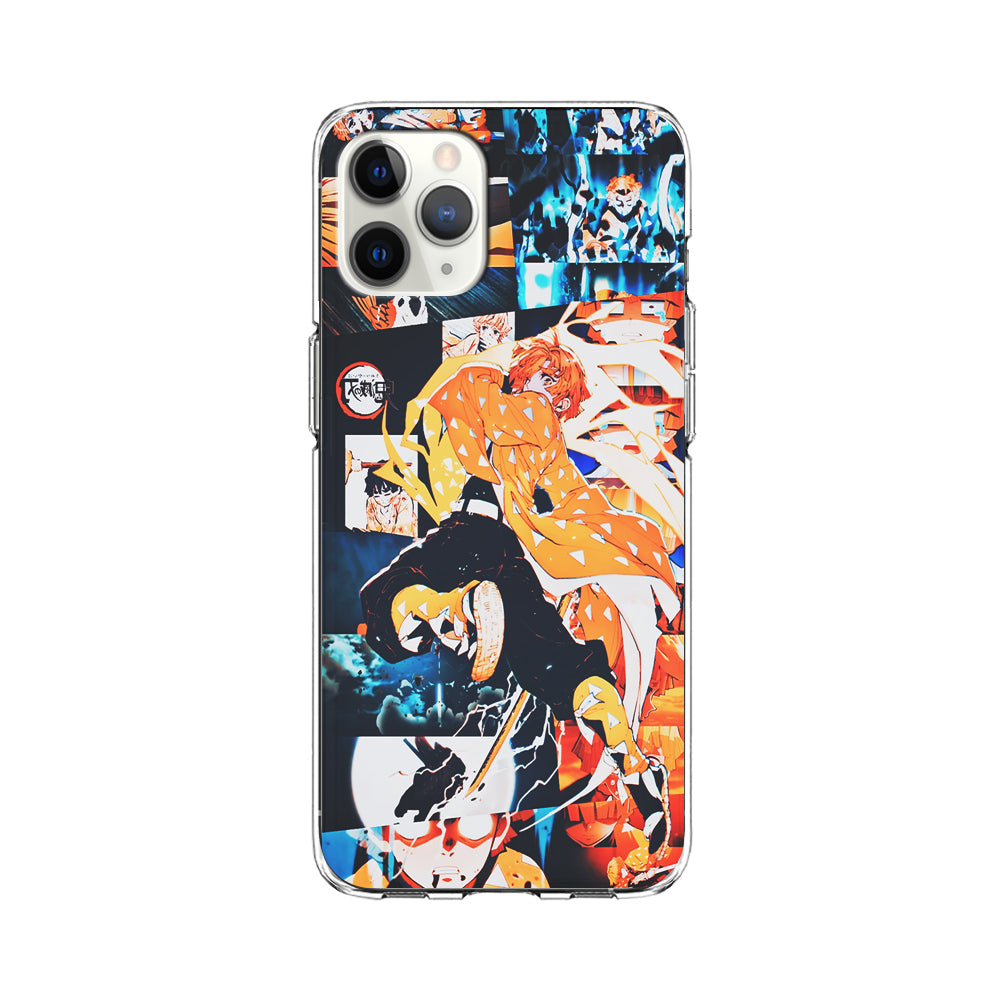 Demon Slayer Zenitsu Aesthetic iPhone 11 Pro Max Case-Phone Case-Clear Soft Case-Altracase