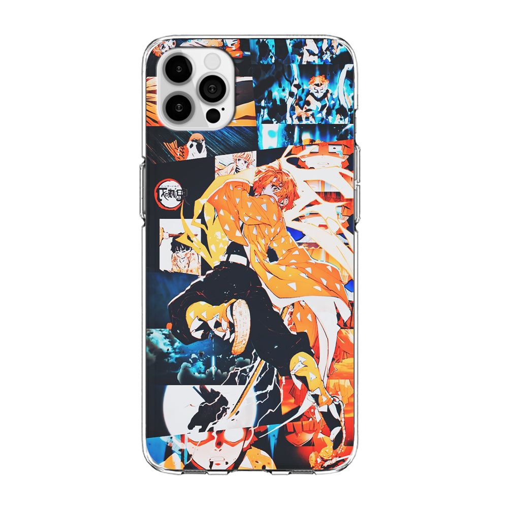 Demon Slayer Zenitsu Aesthetic iPhone 15 Pro Max Case-Phone Case-Clear Soft Case-Altracase
