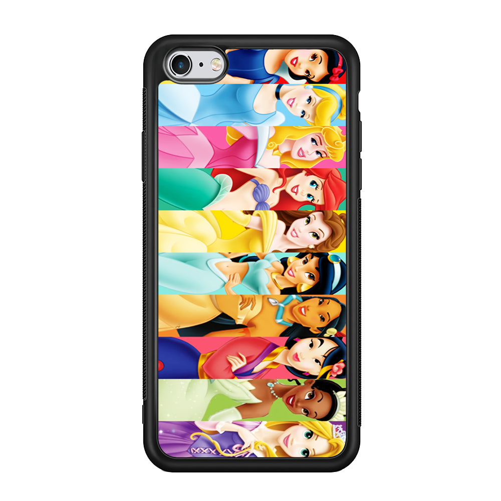 Disney Princess Character iPhone 6 Plus | 6s Plus Case-Phone Case-Rubber Black (2D Case)-Altracase