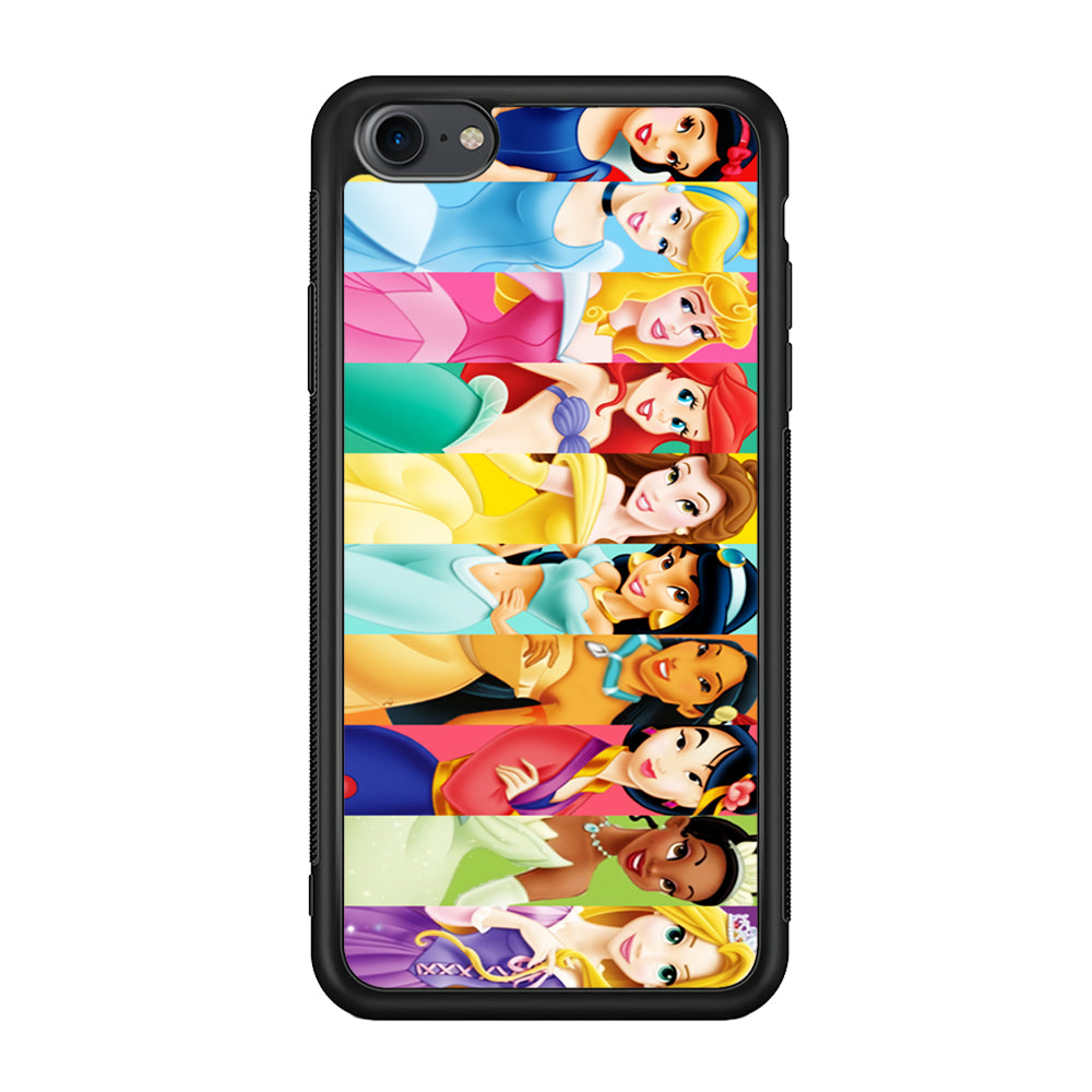 Disney Princess Character iPhone 7 Case-Phone Case-Rubber Black (2D Case)-Altracase