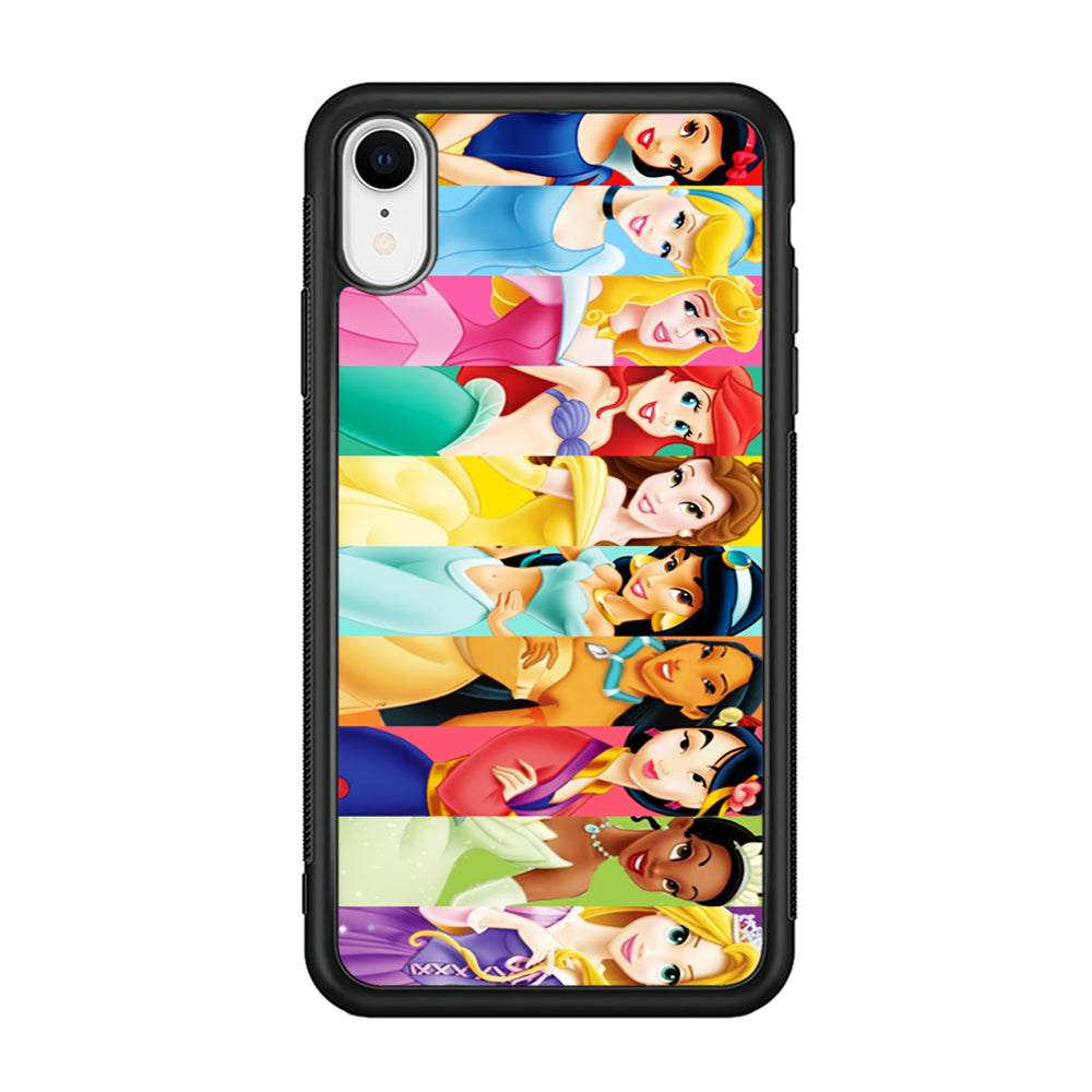 Disney Princess Character iPhone XR Case-Phone Case-Rubber Black (2D Case)-Altracase